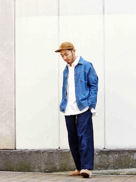 「BASISBROKE（バシスブローク）のアイテム」を使った、Takamyさん（メンズ・172cm）の春コーディネート