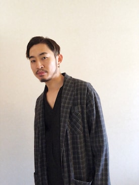 「SUNDAY WORKS（サンデーワークス）のアイテム（その他アウター）」を使った、Takamyさん（メンズ・172cm）の春コーディネート