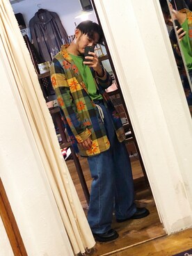 「BASISBROKE（バシスブローク）のアイテム」を使った、Takamyさん（メンズ・172cm）の秋コーディネート