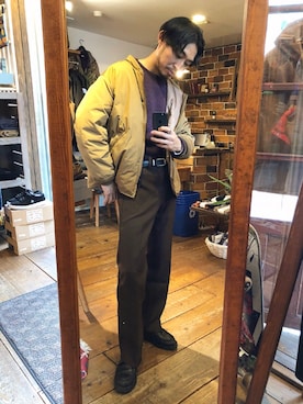 「LAMOND.（ラモンド）のアイテム（ジャケット/アウター）」を使った、Takamyさん（メンズ・172cm）の秋コーディネート