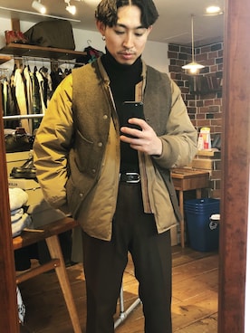 「NOR'EASTERLY（ノアイースターリー）のアイテム」を使った、Takamyさん（メンズ・172cm）の冬コーディネート