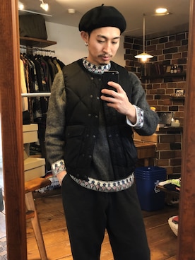 「LAMOND.（ラモンド）のアイテム（ジャケット/アウター）」を使った、Takamyさん（メンズ・172cm）の冬コーディネート