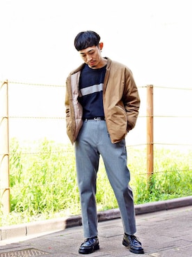 「LAMOND.（ラモンド）のアイテム（ジャケット/アウター）」を使った、Takamyさん（メンズ・172cm）の冬コーディネート