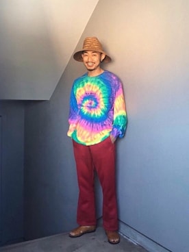 「PETER GRIMM（ピーターグリム）のアイテム」を使った、Takamyさん（メンズ・172cm）の春コーディネート