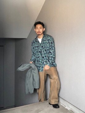 「BASISBROKE（バシスブローク）のアイテム」を使った、Takamyさん（メンズ・172cm）の春コーディネート