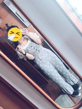 「OZOC（オゾック）のアイテム（スニーカー）」を使った、加藤さん（レディース・158cm）の夏コーディネート