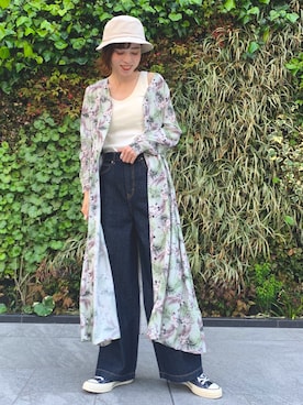 Urban Research Sonny Label アーバンリサーチサニーレーベル の ヴィンテージトロピカルプリントワンピース ワンピース Wear