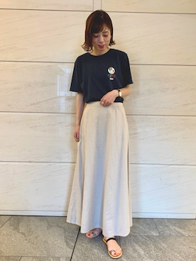 「Hurley」｜takagi naoさん（レディース・165cm）の夏コーディネート