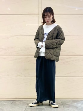 「URBAN RESEARCH Sonny Label（アーバンリサーチサニーレーベル）のアイテム（ルームウェア）」を使った、takagi naoさん（レディース・165cm）の冬コーディネート