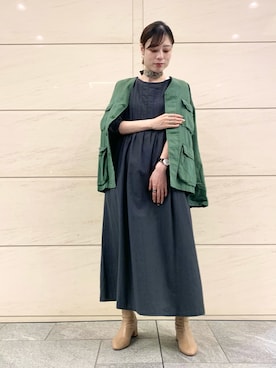 「ROTHCO（ロスコ）のアイテム（その他アウター）」を使った、takagi naoさん（レディース・165cm）の冬コーディネート