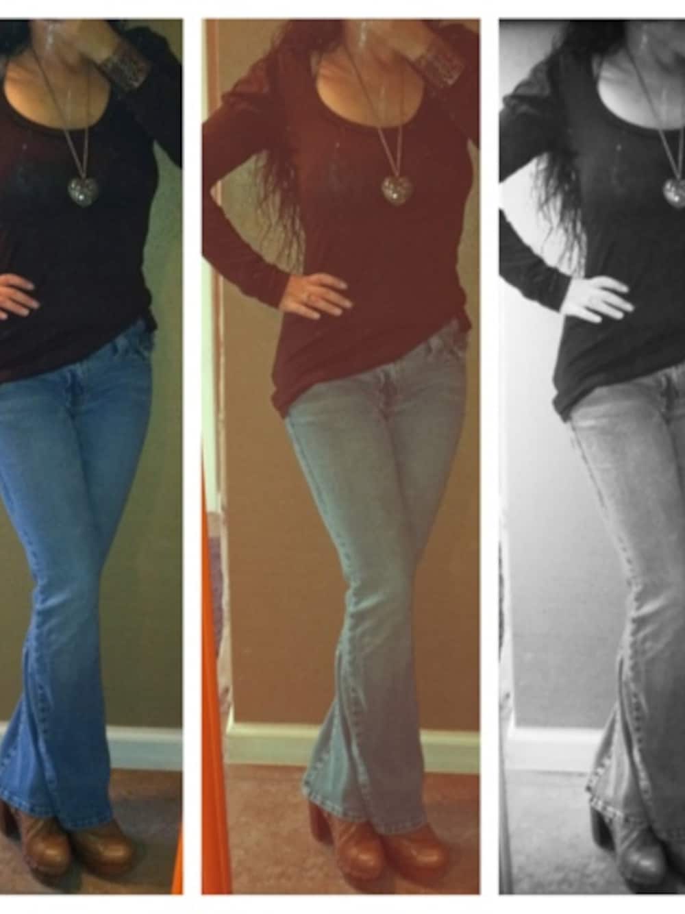 「heels、jeans、JEFFREY CAMPBELL、Splendid、top、TRUE RELIGION」｜Jenny Welchさん（レディース）の冬コーディネートの1枚目の写真