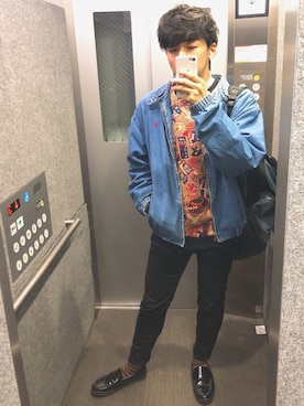 「ｌａｒｋｉｎｓ（ラーキンス）のアイテム」を使った、つるちゃんさん（メンズ・174cm）の冬コーディネート