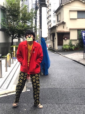「niko and...（ニコアンド）のアイテム（ナイロンジャケット）」を使った、つるちゃんさん（メンズ・174cm）の秋コーディネート