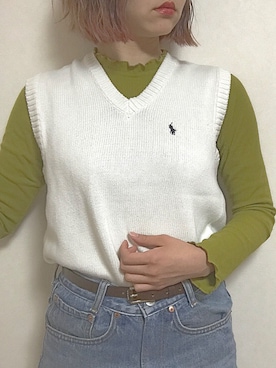 「ハイネックトップス」｜saeさん（レディース・163cm）の冬コーディネート