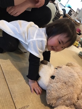「オフ会」｜ムギちゃんさん（キッズ・80cm）の春コーディネート