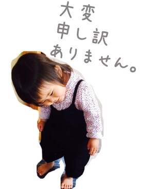 「1歳6ヶ月」｜「アイテム（オールインワン・サロペット）」を使った、ムギちゃんさん（キッズ・80cm）の春コーディネート