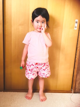 「激安コーデ」｜「アイテム（パンツ）」を使った、ムギちゃんさん（キッズ・80cm）の夏コーディネート