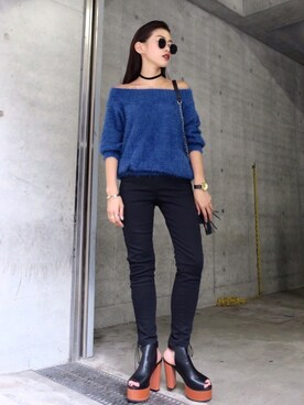 「アイテム（ブーティ）」を使った、envym_officialさん（レディース・160cm）の夏コーディネート