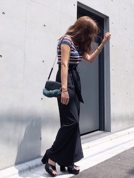 「ENVYM（アンビー）のアイテム（バッグ）」を使った、envym_officialさん（レディース・160cm）の夏コーディネート