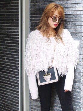 「ENVYM（アンビー）のアイテム（バッグ）」を使った、envym_officialさん（レディース・160cm）の秋コーディネート