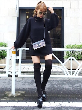 「ENVYM（アンビー）のアイテム（バッグ）」を使った、envym_officialさん（レディース・160cm）の秋コーディネート