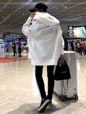 「ENVYM（アンビー）のアイテム（パンツ）」を使った、envym_officialさん（レディース・160cm）の冬コーディネート