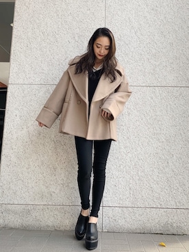 「ENVYM（アンビー）のアイテム（その他アウター）」を使った、envym_officialさん（レディース・160cm）の秋コーディネート