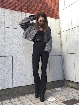 「envym_staff」｜「アイテム（カバーオール）」を使った、envym_officialさん（レディース・160cm）の春コーディネート
