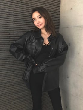 「ENVYM（アンビー）のアイテム（ジャケット/アウター）」を使った、envym_officialさん（レディース・160cm）の春コーディネート