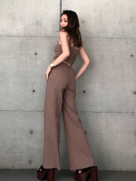 「肌見せ」｜「アイテム（ワンピース/ドレス）」を使った、envym_officialさん（レディース・160cm）の夏コーディネート