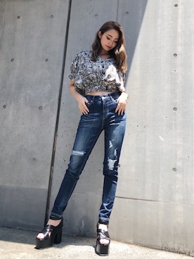 「ENVYM（アンビー）のアイテム（シューズ）」を使った、envym_officialさん（レディース・160cm）の夏コーディネート