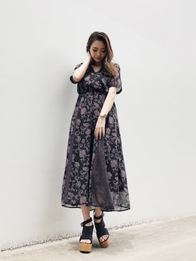 「アイテム（ブーティ）」を使った、envym_officialさん（レディース・160cm）の夏コーディネート