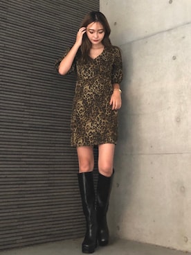 「ENVYM（アンビー）のアイテム（ワンピース/ドレス）」を使った、envym_officialさん（レディース・160cm）の秋コーディネート