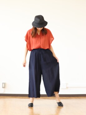 「la veriteのアイテム（その他パンツ、ブラック系）」を使った、la verite2015さん（レディース・161cm）の夏コーディネート