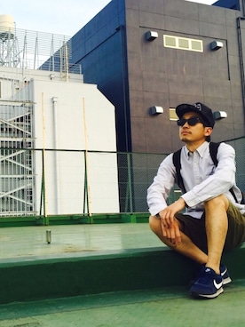 「BEAMS BOY（ビームスボーイ）のアイテム（パンツ）」を使った、k.e.gさん（メンズ・172cm）の春コーディネート