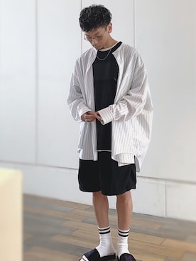 「nonnative（ノンネイティブ）のアイテム（レッグウェア）」を使った、SHINNOSUKEさん（メンズ・170cm）の春コーディネート
