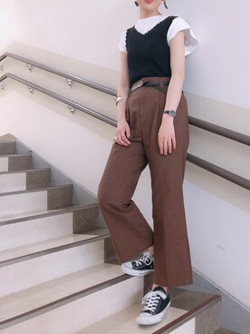 てんちょさん（レディース・171cm）の春コーディネート