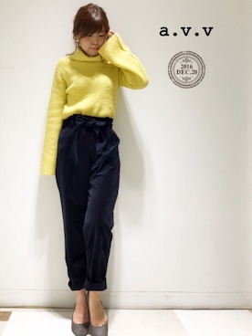 「SMELLY（スメリー）のアイテム（ピアス（両耳用））」を使った、mio☻miloさん（レディース・156cm）の冬コーディネート