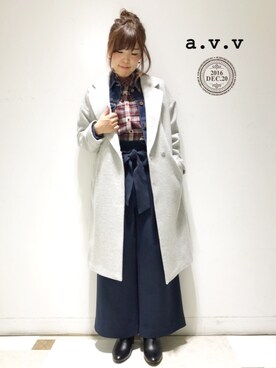 「アイテム（ブーティ）」を使った、mio☻miloさん（レディース・156cm）の冬コーディネート