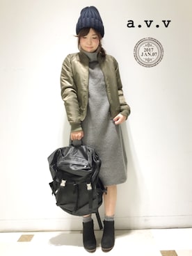 「冬休み」｜「アイテム（ジャケット/アウター）」を使った、mio☻miloさん（レディース・156cm）の冬コーディネート
