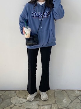 「韓国コーデ」｜「アイテム（その他トップス）」を使った、K さん（レディース・166cm）の冬コーディネート