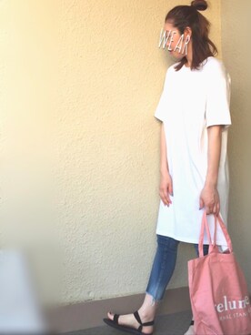 「sanuk（サヌーク）のアイテム（サンダル）」を使った、a☺︎iさん（レディース・166cm）の春コーディネート