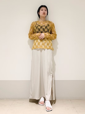 「kbf_ootd」｜「アイテム（その他トップス）」を使った、なかさんさん（レディース・156cm）の春コーディネート