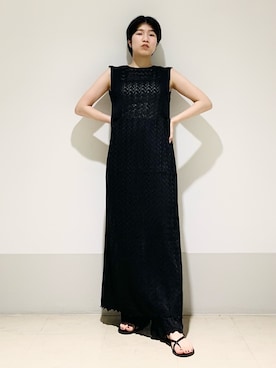 「KBF+」｜「アイテム（ワンピース/ドレス）」を使った、なかさんさん（レディース・156cm）の春コーディネート