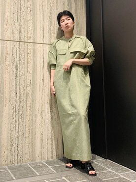 「KBF+」｜「アイテム（ワンピース/ドレス）」を使った、なかさんさん（レディース・156cm）の春コーディネート