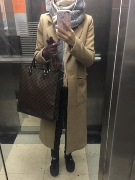 Louis Vuitton ルイヴィトン のビジネスバッグを使ったレディース人気ファッションコーディネート 季節 12月 2月 Wear