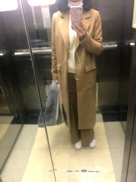 「ワイルドパンツ」｜Vivian-Cさん（レディース・170cm）の冬コーディネート