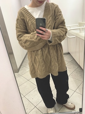 「ヌプシ」｜「アイテム（アクセサリー）」を使った、リ– さん（レディース・155cm）の冬コーディネート