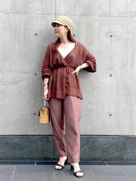 「andemiu」｜「アイテム（オールインワン・サロペット）」を使った、andemiu_mayaさん（レディース・165cm）の春コーディネート