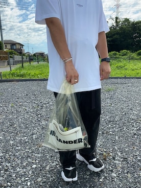 「Bruce Morgan（ブルースモーガン）のアイテム」を使った、shoさん（メンズ・170cm）の夏コーディネート